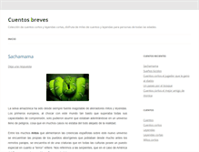 Tablet Screenshot of cuentosbreves.net